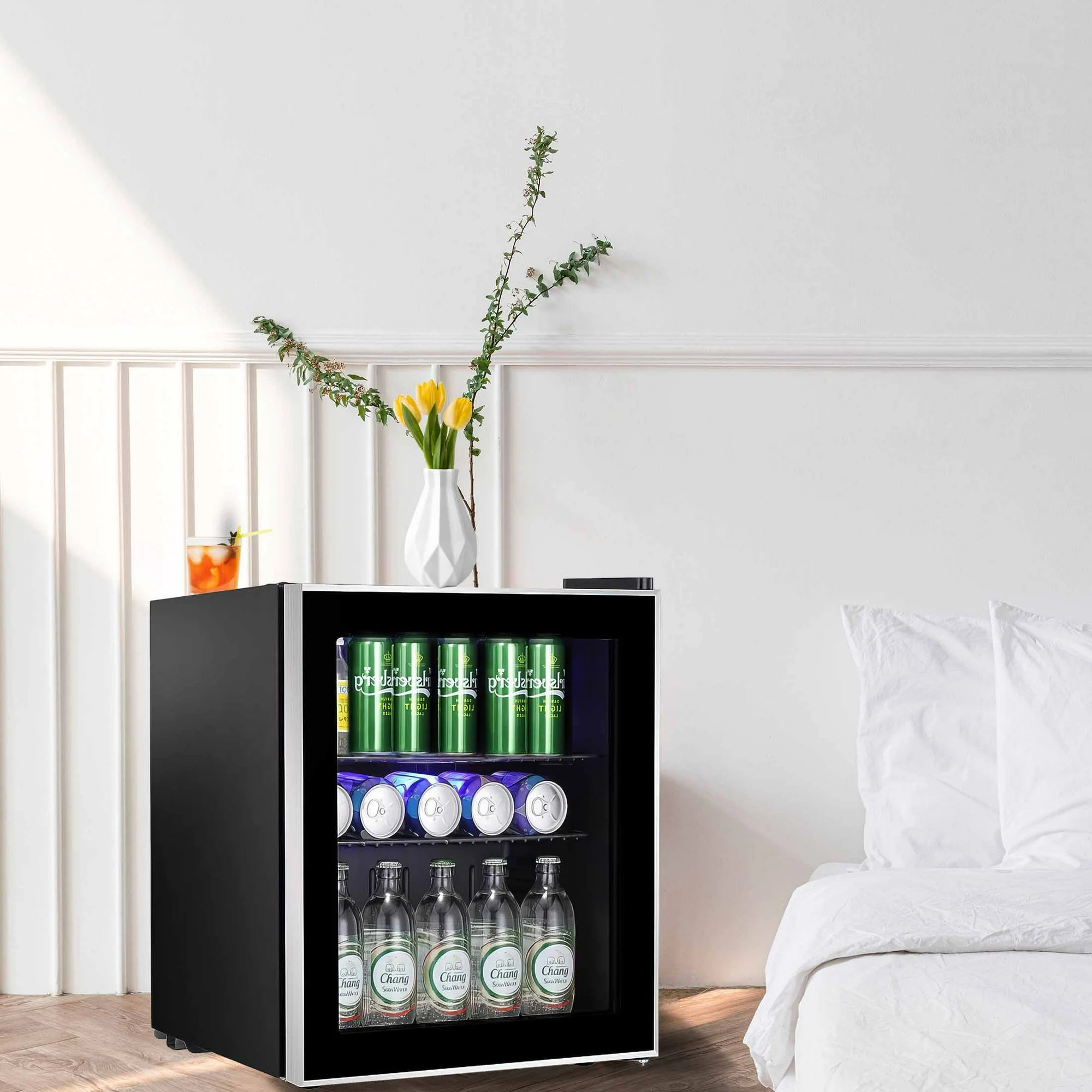 Antarctic Star 1.6 Cu.ft Beverage Refrigerator Cooler Mini Fridge With Glass Door For Soda Beer Or Wine Wayfair